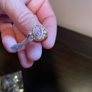 Amethyst ring rose gold